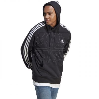 4. Adidas Essentials French Terry 3-Stripes Hoodie M IC0435