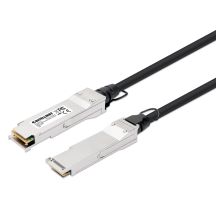 Intellinet 508513 InfiniBand/Fiber Optic Cable 2m QSFP+ Black, Silver