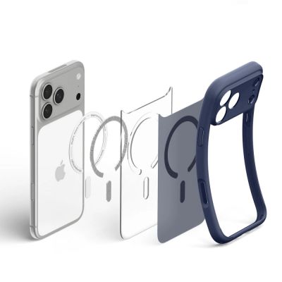 6. Spigen Ultra Hybrid MagSafe Case for iPhone 18 Pro / 17 Pro - Dark Blue