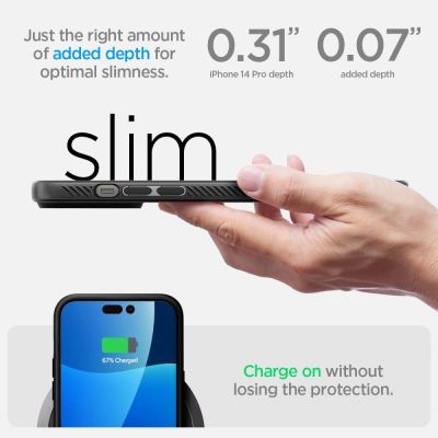 12. Spigen Liquid Air iPhone 14 Pro Case - Matte Black