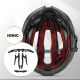 4. Universal cycling helmet Lingzhe LK-69 size L black 58-62 cm