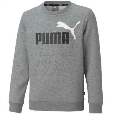 3. Sweatshirt Puma ESS + 2 Col Big Logo Crew FL Jr 586986 03