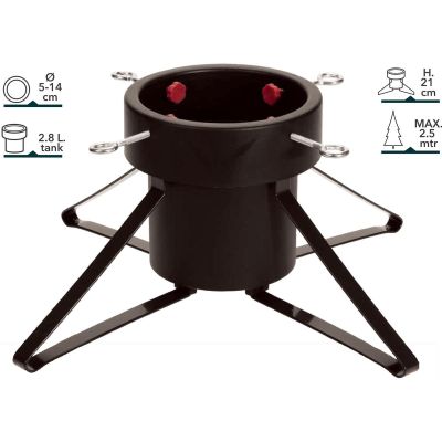 7. METAL CHRISTMAS TREE STAND 4 LEGS BLACK