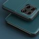 8. Eco Leather View Case elegant bookcase type case with kickstand for Samsung Galaxy A22 4G red