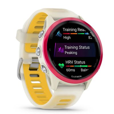 3. Garmin Forerunner 570 42mm Bone/Raspberry Aluminum watch
