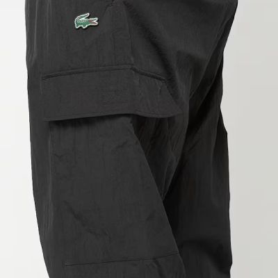3. Men's Lacoste Woven Cargo Joggers Black - XH5121-00-031