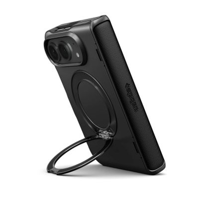 7. Spigen Slim Armor Pro S Magsafe Case for iPhone Duo - Black