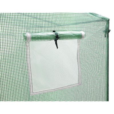 24. GREENHOUSE FOR TOMATOES AND CUCUMBERS 200x77x168-150CM PE GREEN