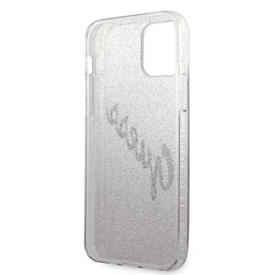 7. Guess GUHCP12MPCUGLSPI iPhone 12/12 Pro 6.1" pink/pink hardcase Glitter Gradient Script