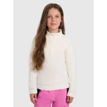 Girls' thermal fleece underwear (top) 4F 4FJRAW25UFLEF070-11S