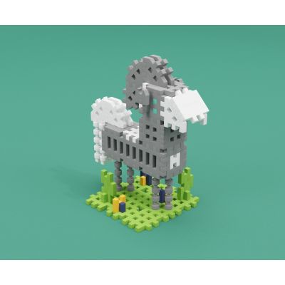 7. Marioinex Mini Waffle Konstruktor Expert building blocks, 301 pieces