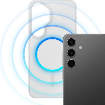 8. 3mk Smoke MagCase for Samsung Galaxy S25 - white-transparent