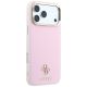 4. Guess Saffiano Small 4G & Classic Logo MagSafe Case for iPhone 18 Pro / 17 Pro – Pink