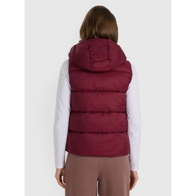6. Women's down vest with synthetic filling 4F 4FRAW25TVJAF326-60S