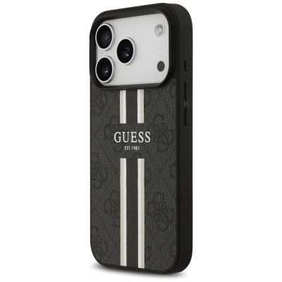 2. Guess 4G Printed Stripes MagSafe case for iPhone 17 Pro - black