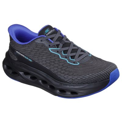 Skechers Men's Max Cushioning Glide-Step SAPPHIRE 220425 BKBL Athletic Shoes