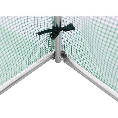 29. GREENHOUSE GARDEN TUNNEL 200x200x200CM PE GREEN STEEL STRUCTURE
