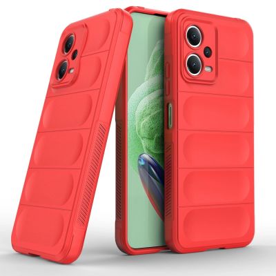 6. Magic Shield Case for Xiaomi Redmi Note 12 5G / Poco X5 5G Flexible Armor Cover Red