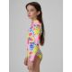 5. Girls' one-piece swimsuit with UPF50+ filter 4F 4FJRSS26USWSF144-92A