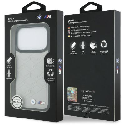 8. BMW M Shape Logo MagSafe Case for iPhone 17 Pro Max - Gray