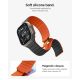 7. Spigen Athlex Air M Strap for Apple Watch 44/45/46/49 mm - Black and Orange
