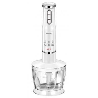 7. MPM MBL-43 hand blender set, 500 ml container with stainless steel blade, stainless steel blending attachment, Power: 600 W