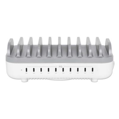 7. Manhattan 102766 Mobile Charger Mobile Phone, Smartphone, Tablet White, Gray AC Fast Charging Internal