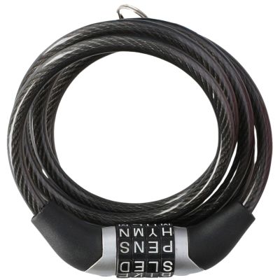 3. Dunlop spiral bicycle lock, code 0.6x120 cm 1042695