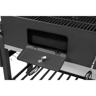 7. XXL charcoal grill, cast iron grate, 78x42.5cm