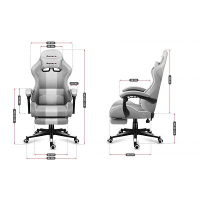 13. Huzaro Force 4.7 White Mesh Gaming Chair