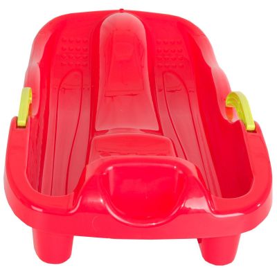 5. RACE RED PLASTIC SLED WITH BRAKES