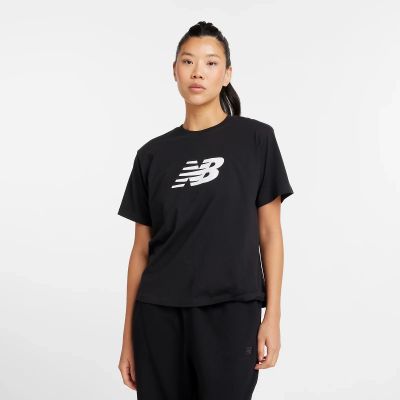 9. New Balance Sport Jersey Relaxed Logo W WT43583BK