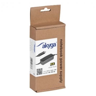 2. Akyga AK-ND-42 notebook power supply (20V; 4.5A; 90W; Slim Tip, Square yellow)