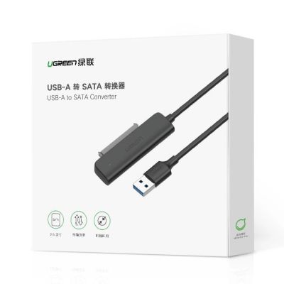 22. Ugreen adapter HDD SSD 2.5'' SATA III 3.0 - USB 3.2 Gen 1 (USB 5 Gbps) black (70609 CM321)