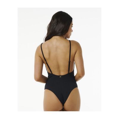 3. RIP CURL Premium Surf Cheeky 1Pc Black One-Piece Swimsuit