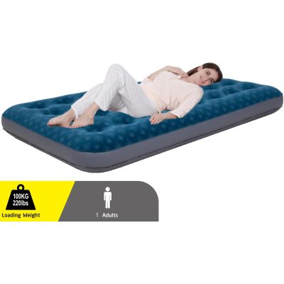 21. FLOCKED MATTRESS FOR ONE PERSON WITH 3D PRINT 191x73x22CM 24501