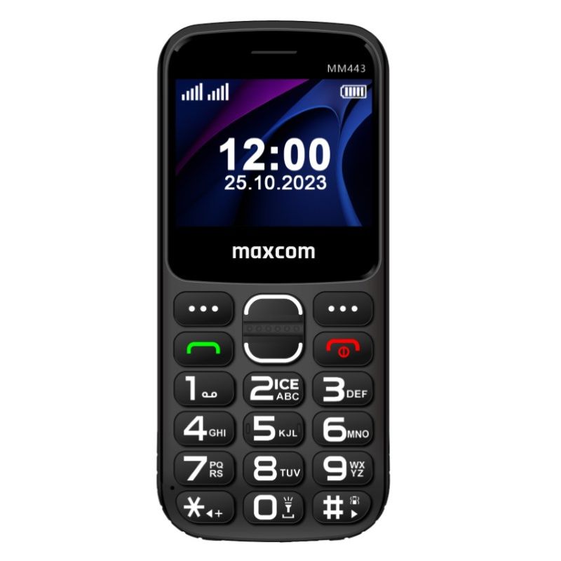 4. MaxCom Comfort MM443 4G 5.87 cm (2.31") 110 g Black Functional phone
