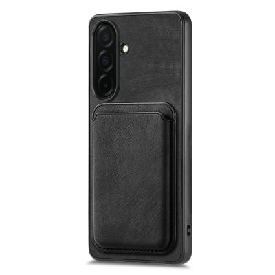 2. Samsung Galaxy A57 5G Faux Leather Case with Detachable Card Holder, MagSafe Compatible - Black