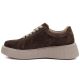 3. Women's leather suede platform shoes brown Jezzi 26PB18-566