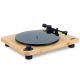 6. The House Of Marley EM-JT010-SB Turntable with Rotating Platter, Belt Drive, Black, Wood
