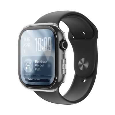 6. AmazingThing Radix Glass Screen Protector with Case for Apple Watch Series 11 42mm - Clear