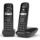 Gigaset AS690 Duo Analog/DECT Phone Caller Name and ID Black