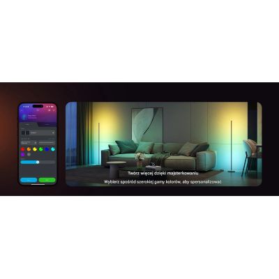 6. RGBICW Govee H8076 Floor Lamp Lite, 1000lm, 2.4GHz Wi-Fi + Bluetooth