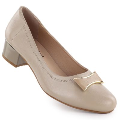 Beige women's pumps Jezzi 200-15