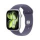 Apple Watch Series 11ÂGPS + Cellular 46mm Silver Aluminum Case with Purple Fog Sport Band - M/L