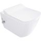 Toilet bowl with bidet function - with mixer tap