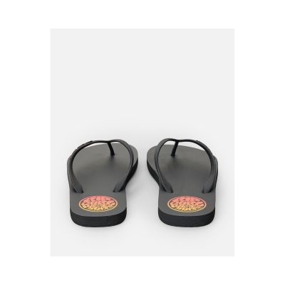 3. RIP CURL Icons Of Surf Bloom Open Toe Men's Flip-Flops Black