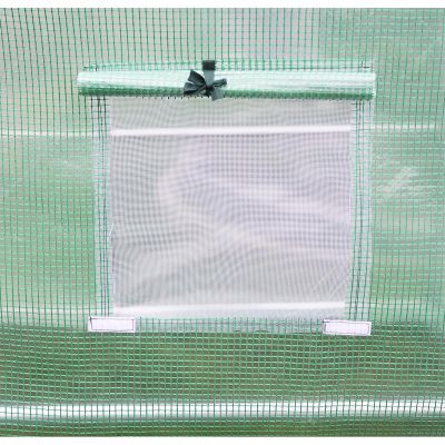 28. GREENHOUSE GARDEN TUNNEL 200x350x200CM PE GREEN STEEL STRUCTURE