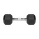 5. Rubber-Coated HEX Cast Iron Dumbbells 2 x 5 kg REBEL ACTIVE