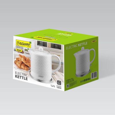 3. Ceramic electric kettle 1.2L MR-067 MAESTRO
